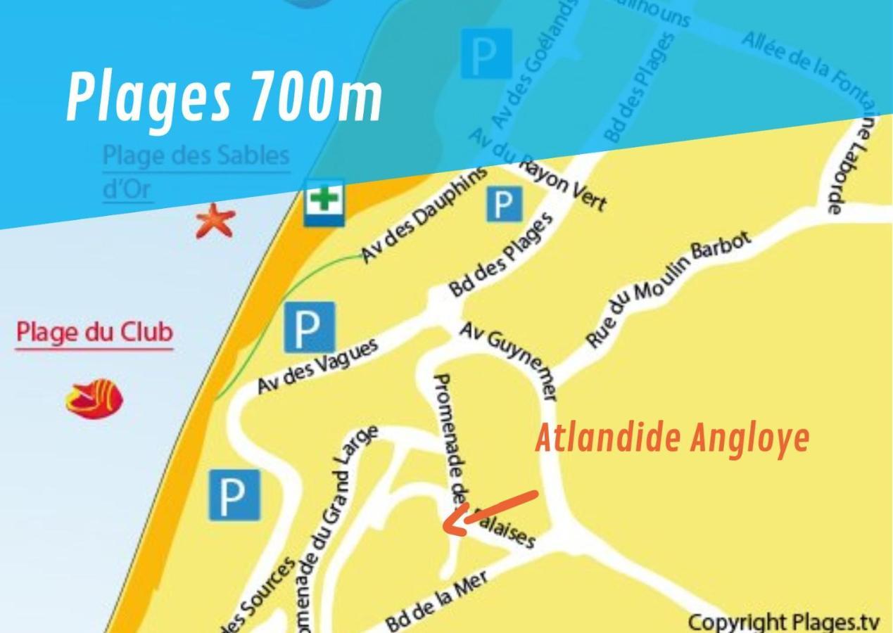 Apartamento Atlantide Angloye Anglet Exterior foto